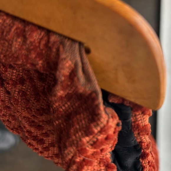 Cute Vintage Knitting Bag - Fully lined - Upholstery fabric - Wooden handles - Picture 6 of 9